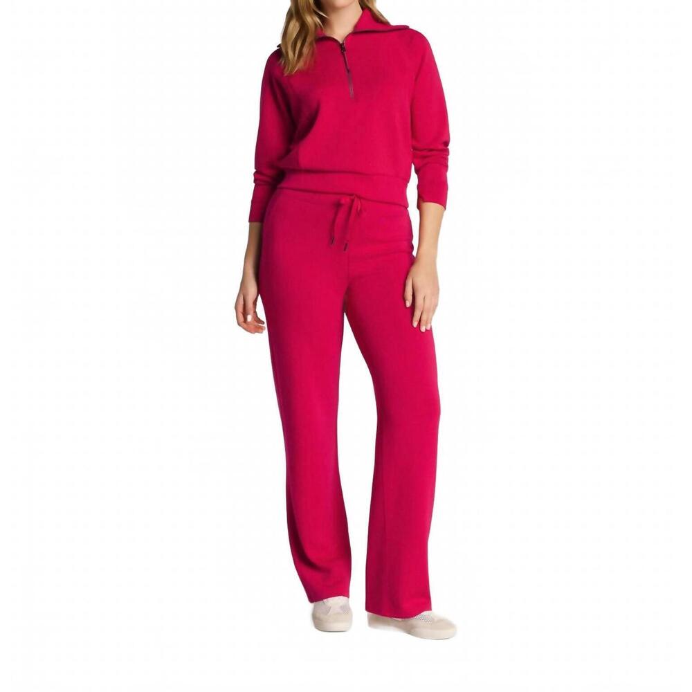 NEW SPANX airessential straight leg pants in fuschia - Picture 1 of 4